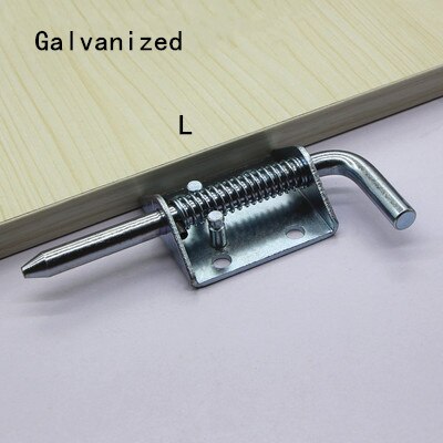 Stainless steel safety door bolts latches anti - theft lock buckle thickened stainless steel bedroom door and window latch: Galvanized1-L