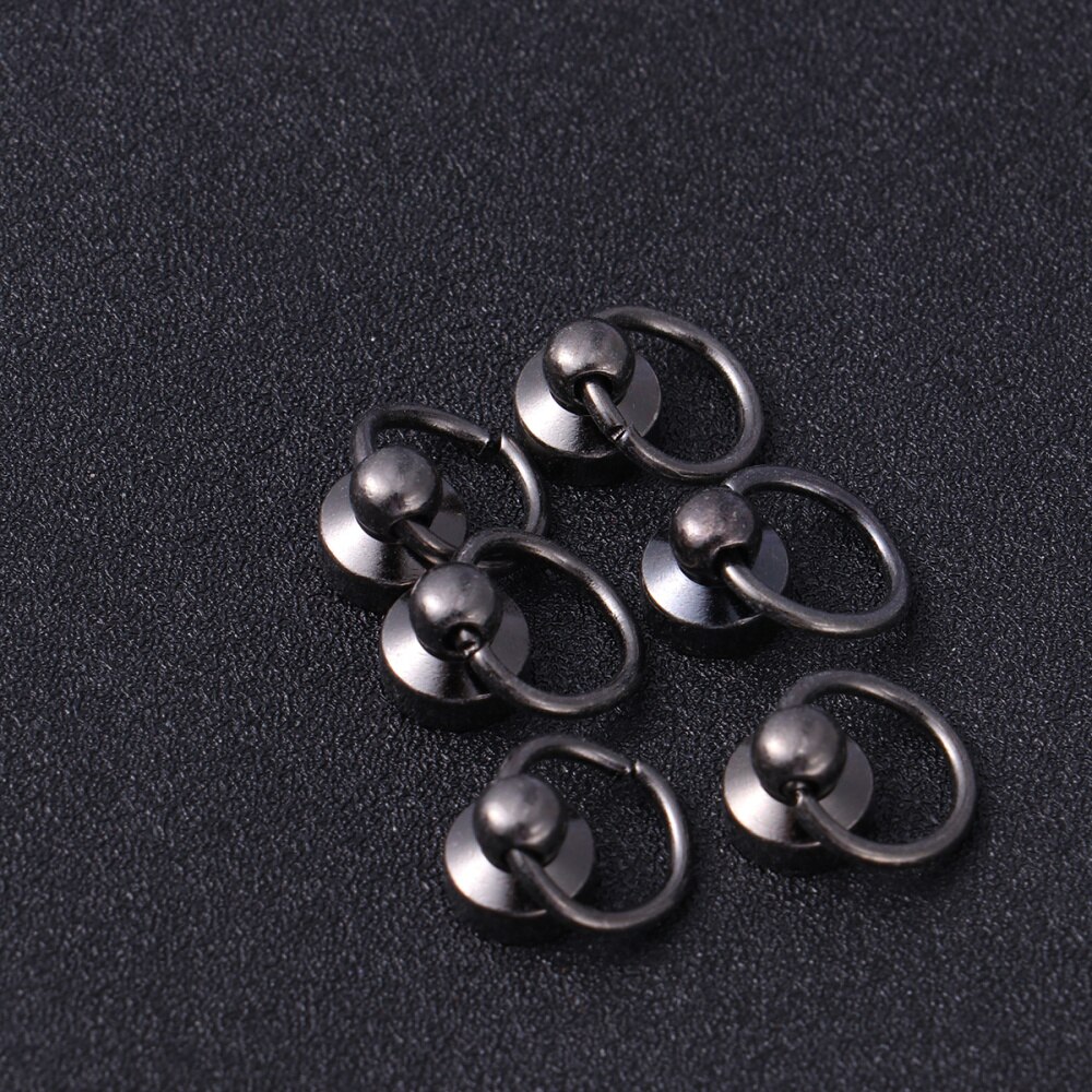 30pcs Brass Rivet Studs Rotate Rivet Studs Accessories Hanging Leathercraft Accessories (Style 1)