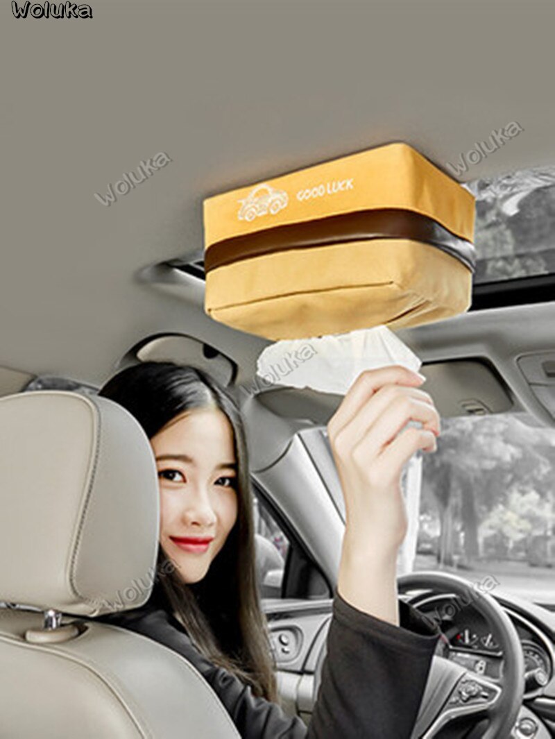 Car tissue box car interior supplies strong magnetic suction tray paper box CD50 Q03