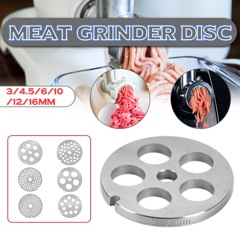 Disque pour meuleuse à viande Type 8, en acier inoxydable, 3/4, 5/6/10/12/16mm, pièces de machine