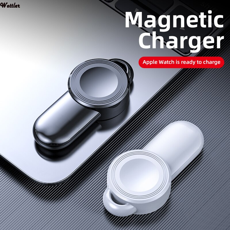Mini Draagbare Magnetische Draadloze Oplader Voor Apple Horloge 5 4 3 2 1 Smart Fast Charger Usb Adapter Voor Iphone iwatch Serie