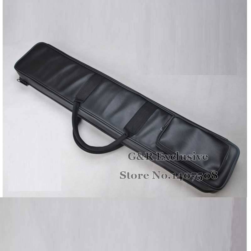 Chinese Fluit Dizi & Xiao Case Zwart Imitatie Lederen Tas Traditionele Muziekinstrument Flauta Pouch Cover Kan Houden 4 Fluiten