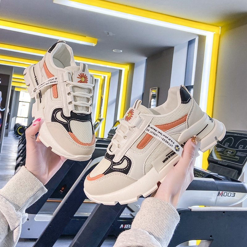 Women Chunky Sneakers Platform Shoes Female Casual Thick Sole Ladies walking Trainers