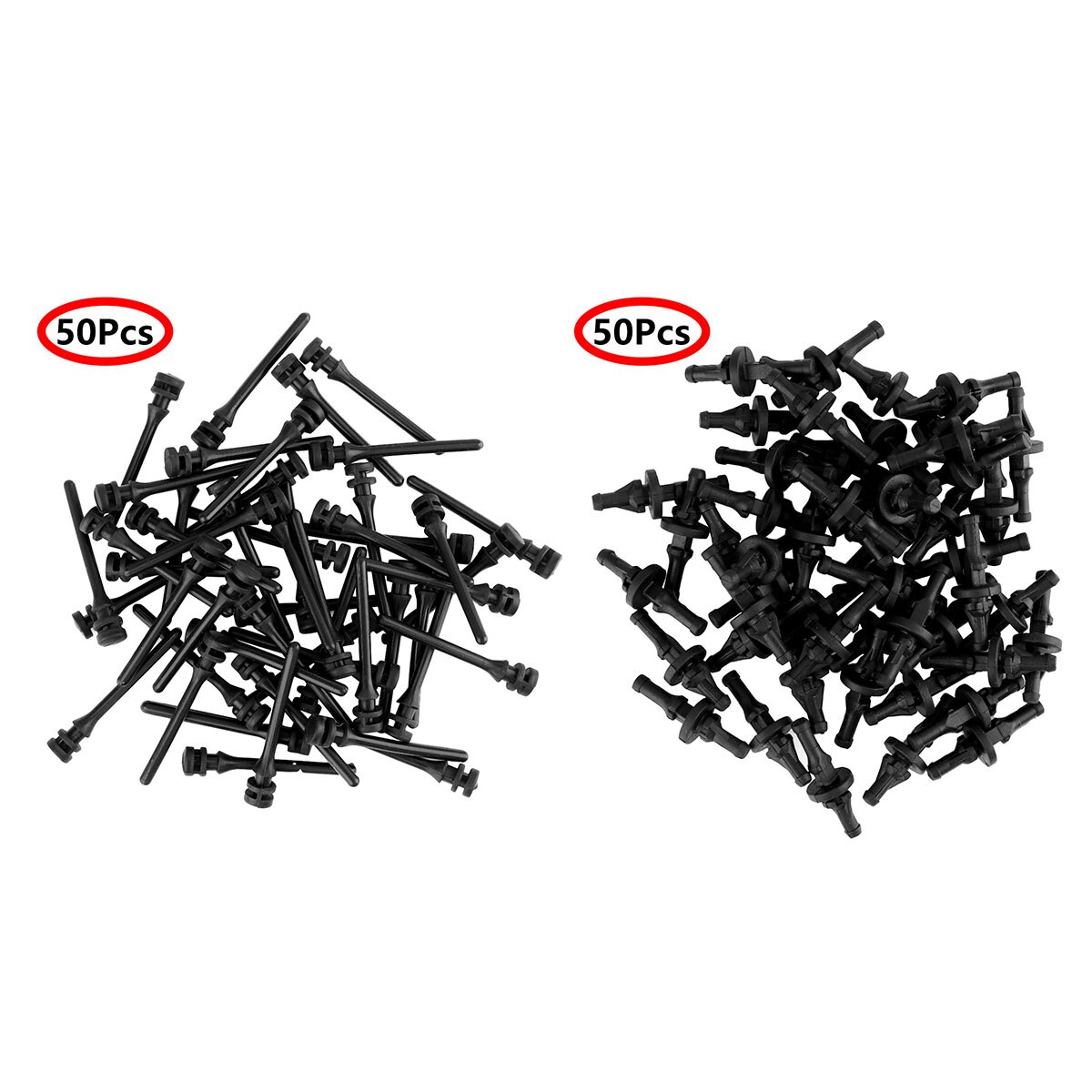 50Pcs Computer CPU Fan Mounting Screws Anti Vibration PC Case Fan Fixed Pin Rivet Hardware Noise Absorbtion Rubber Fasteners Kit