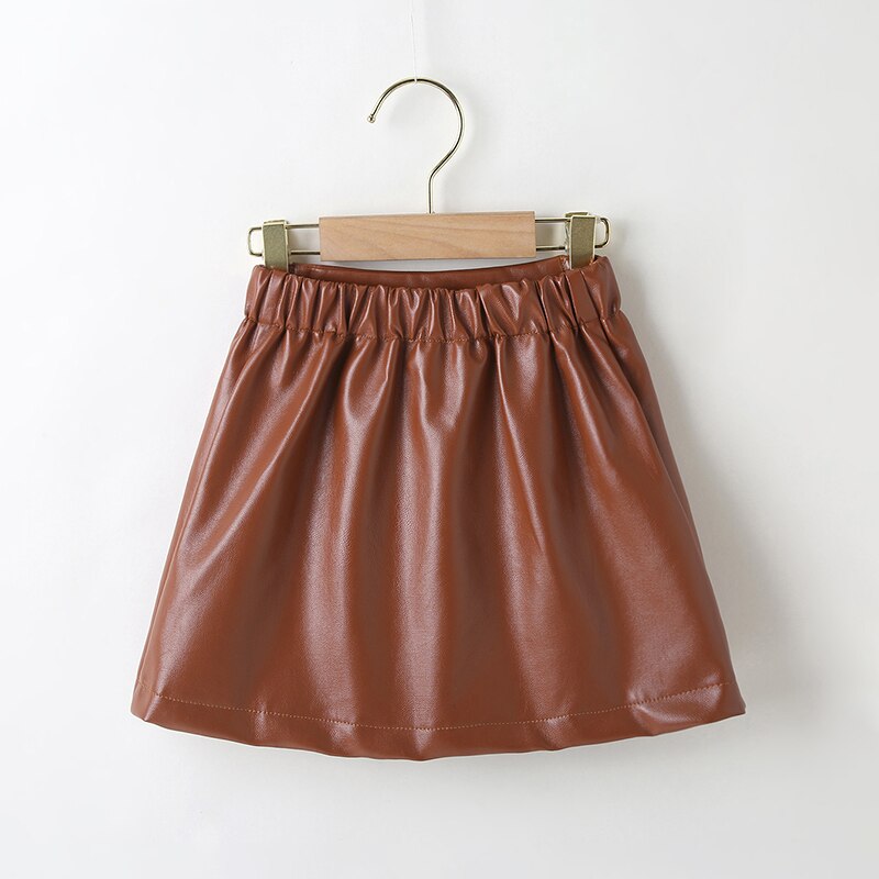Meisjes Pu Lederen Rokken, Kinderen Kleding, Meisjes Mode Korte Rokken, lederen Rokken Geschikt Voor 3-7 Jaar Oud