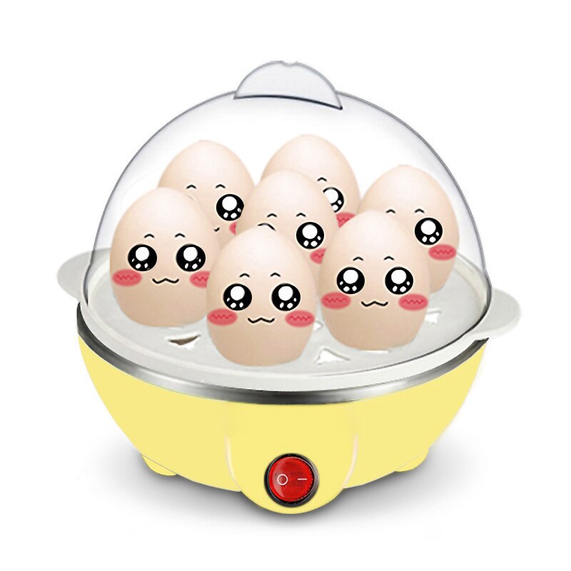 Multifunctional Mini Egg Cooker Home Appliance Single-Layer Egg Cooker Breakfast Machine With Power-Off Protection TB