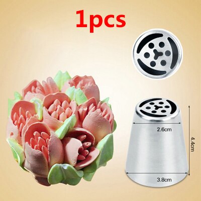 Multi-style keuken bakken taartdecoratie gereedschap siliconen glazuur spuitzak slagroom spuitzak roestvrijstalen spuitmond converter gereedschap: Stijl d