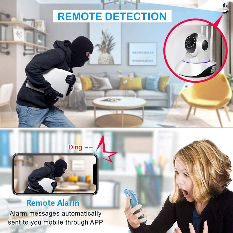 1080P Draadloze Wifi Thuis Camera Beveiliging Surveillance Indoor Ip Bewegingsdetectie 360 Ptz Cam Securite Kamera Babyfoon