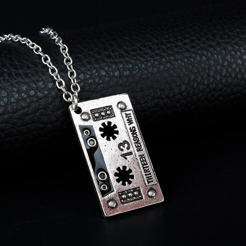 13 Thirteen Reasons Why Pendant Necklace Punk Tape Alloy Statement Necklace Men Women Jewelry