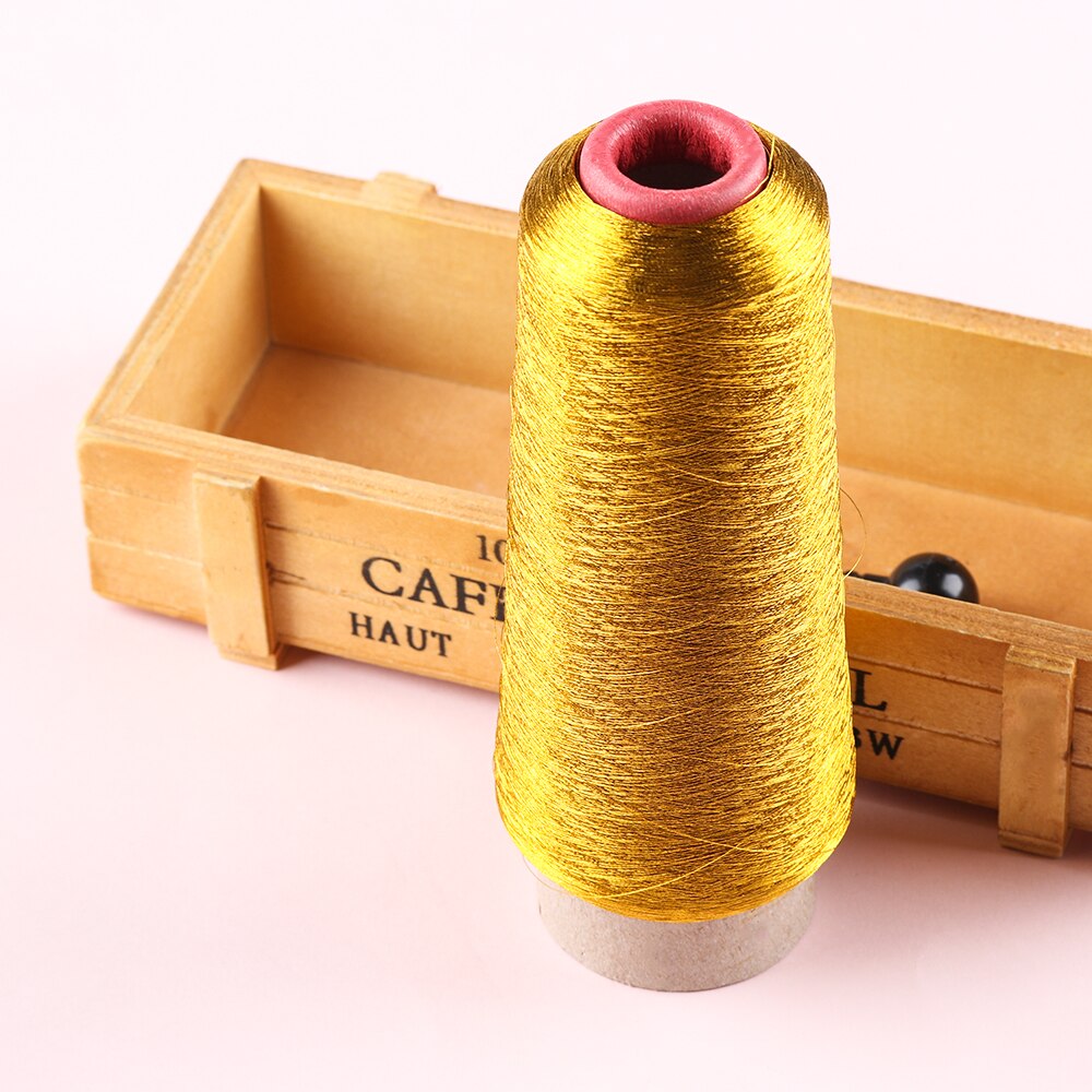 1Roll Gold/Silver Embroidery Threads Computer Cross-stitch Thread 3000M Sewing Thread Line Textile Metallic Yarn Woven Line