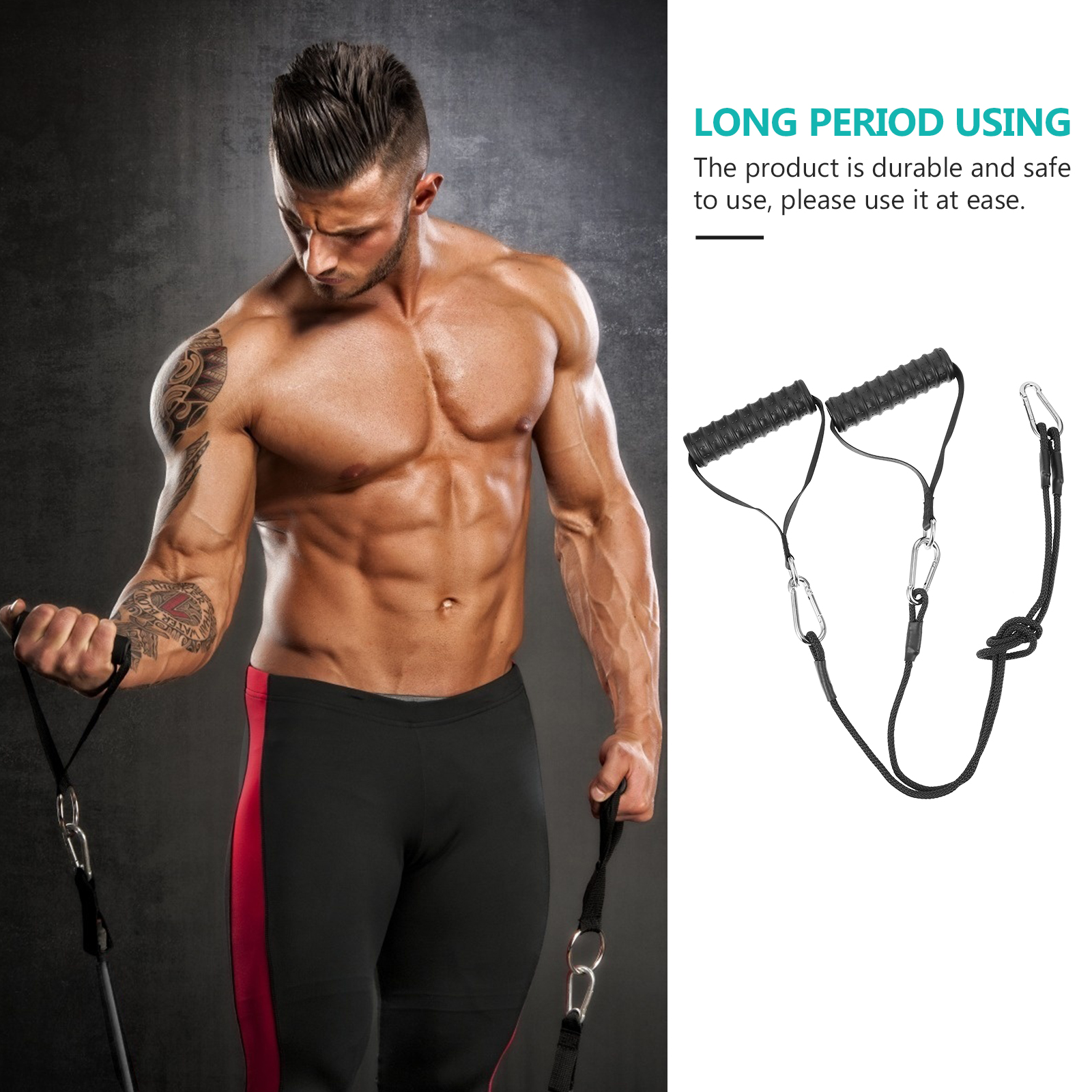 1 Set Gym Cable Pulley System Ropes Fitness Pulley System Equipment Ropes