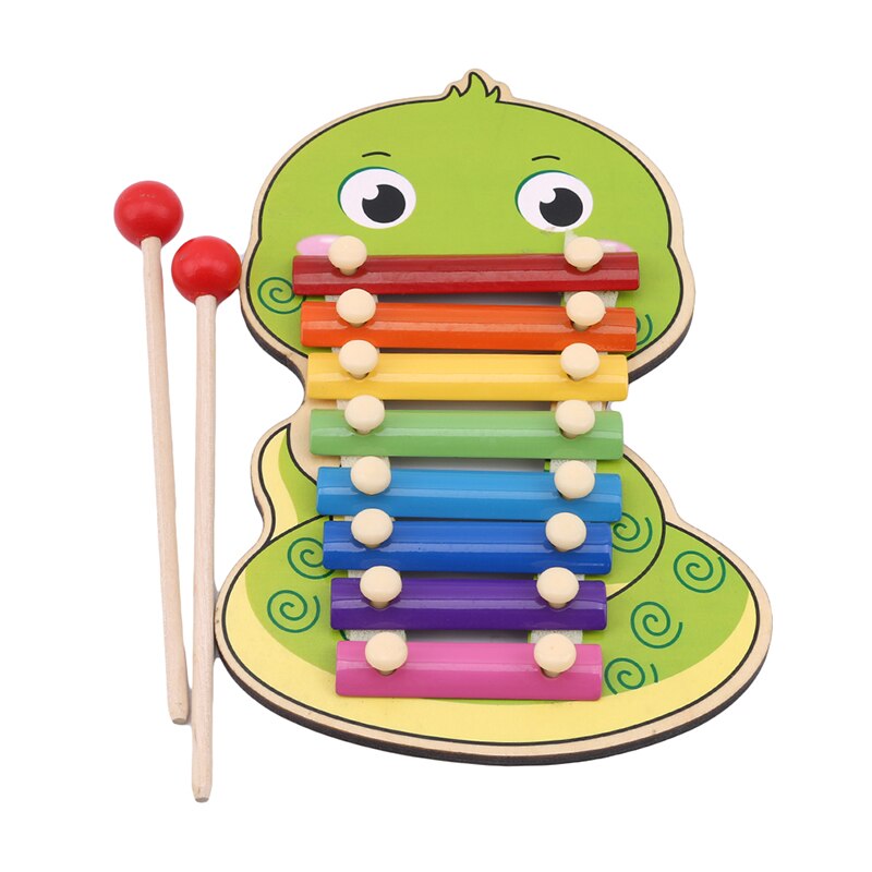 Animal Octave Children Musical Toy Rainbow Wooden Xylophone Instruments Children Music Instrument Learning Education Puzzle Toy