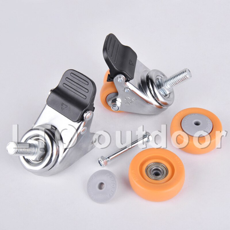 1.5/2Inch Zware Dubbele Rij Wiel Industriële Wiel Nylon Wiel Universele Caster Meubelen Caster Woonaccessoires