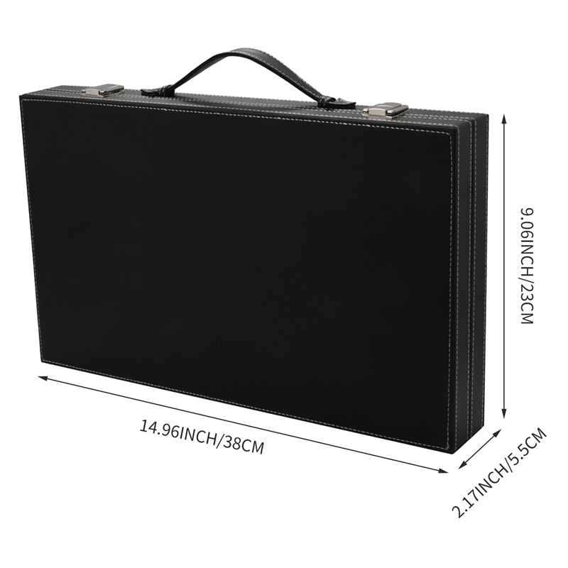 Backgammon Set - Classic 14.75 Inch Backgammon Sets for Adults Board Game for Antique Backgammon Set Set Family Game Set