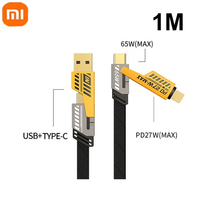 Xiaomi 50000 mah magnetische powerbank, geeignet für iphone 15, 14, 13, 22.5w, 15w, schnelllade-powerbank mit kabelhalterung: Orange
