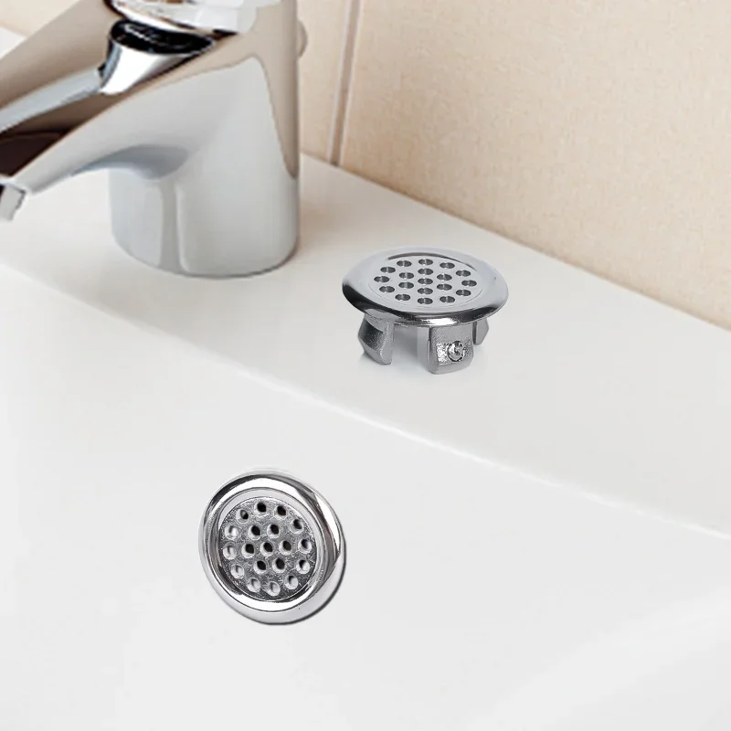 1/4Stck runde Spüle Überlauf abdeckung Becken Wasserhahn See verkleidung Hohl waschbecken Überlauf Ring für Küche Schlecht Dekoration Lieferungen