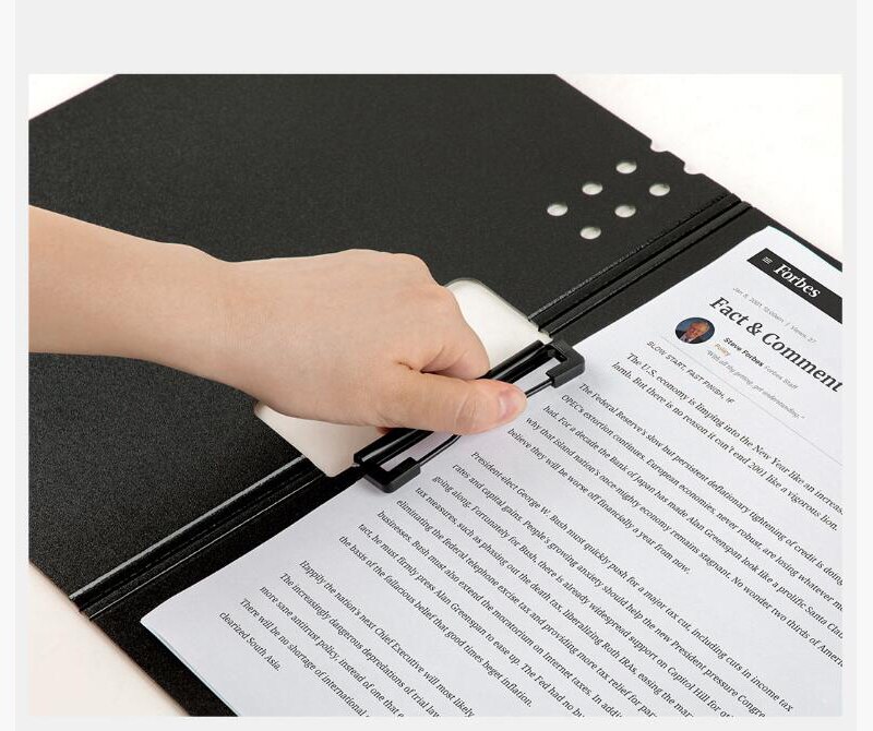 Fizz Horizontal A4 Folder Matte Texture Portable Pad Portable Pen Tray Thicken Briefcase School Office Supplies