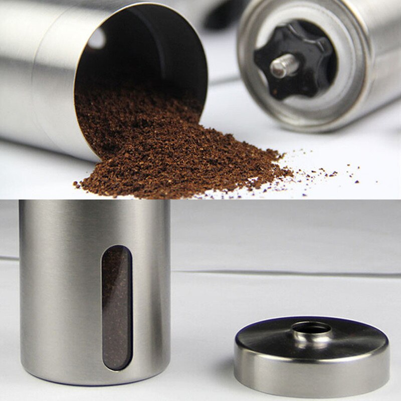 Roestvrijstalen koffiemolen mini hand handmatige handgemaakte koffiebonen braammolen molen keukengereedschap crocus keramische kernmolen