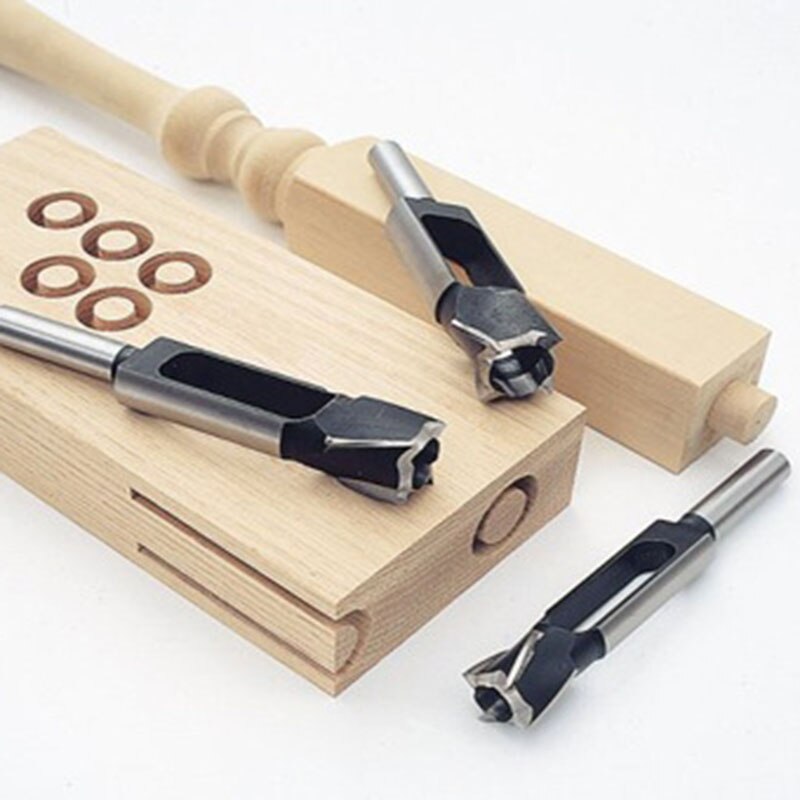 Cortador de agujeros de enchufe de madera recto y redondo, taladro de corte de enchufe, cuchillo de acero, Tenon de troncos, corcho, herramienta de perforación para carpintería