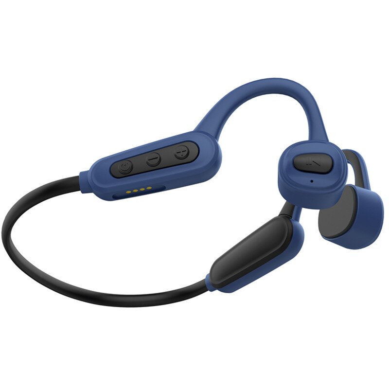 K8 Bone Conduction Wireless Bluetooth Headset, IPX8 Waterproof Swimming Headset, Sports Headset, 16GB Memory MP3 Player: K8-blue