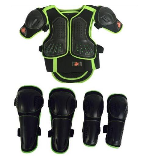 Geschikt Voor Hoogte 0.9-1.3M Kind Jeugd Jongens en Meisjes Body protect armor Motocross Riding Skiën Schaatsen Knie elleboog Guard Kids