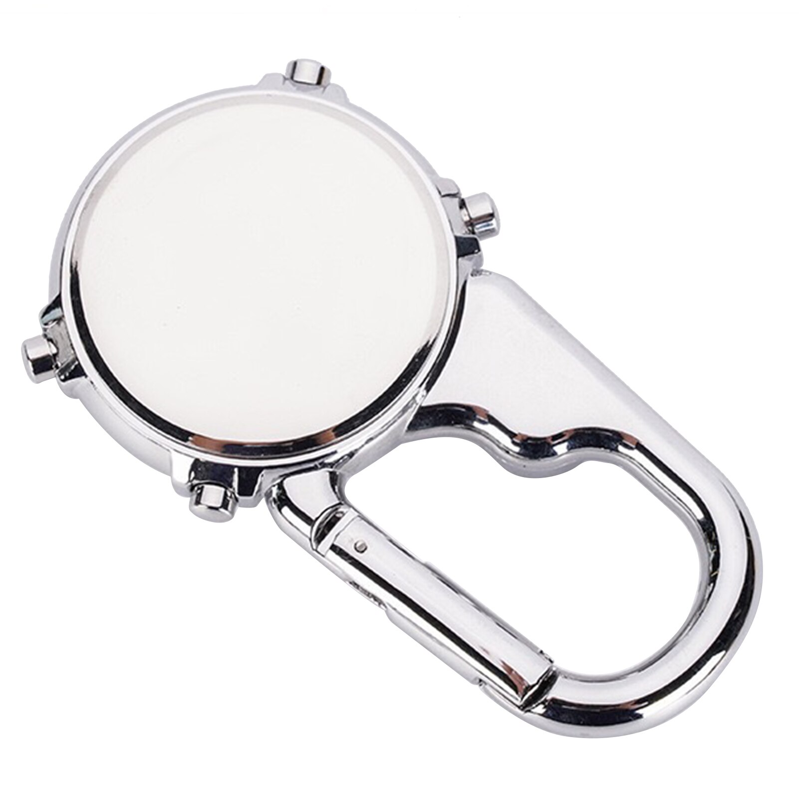 Digital Carabiner Watch Shock Resistant Waterproof Backpack Belt Clip on Watch Outdoor Compass Bottle Opener Luminous Clock