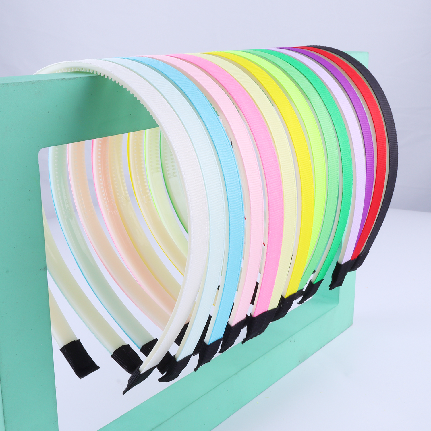 Grosgrain Lint Hoofdbanden Voor Ambachten Plastic Hoofdbanden Met Tanden Effen Kleur Haarband Vlakte Meisjes Hoofdbanden Haaraccessoires