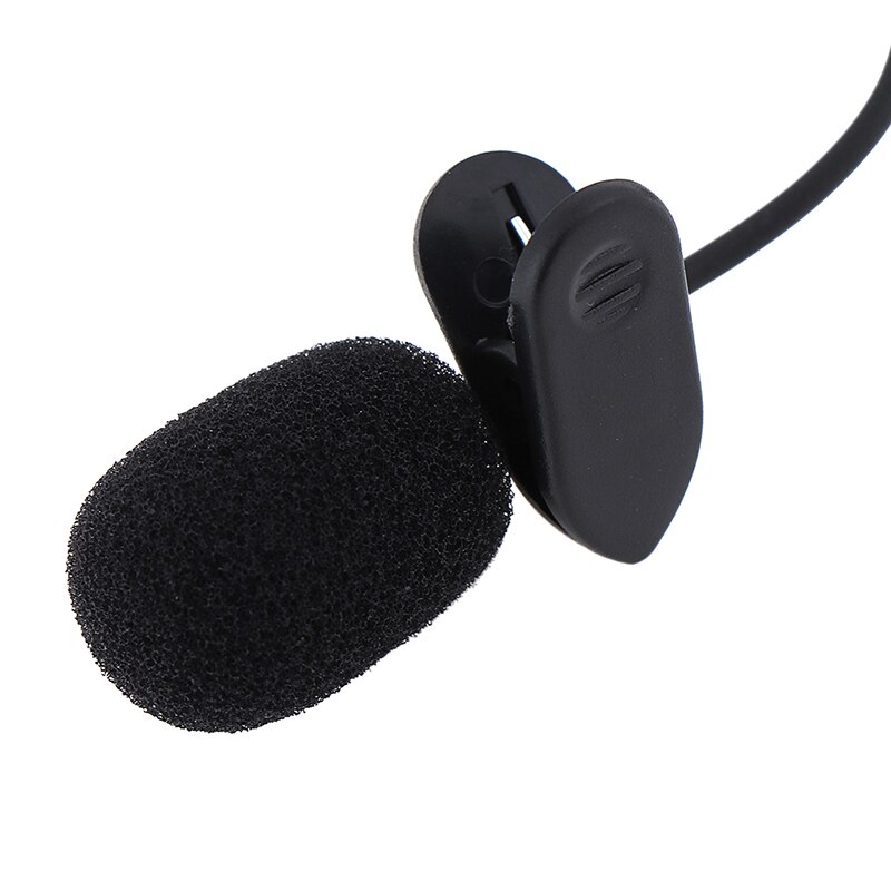 Mini micrófono portátil de solapa con cable y cuello, manos libres, para PC, portátil, altavoz redondo de 3,5mm
