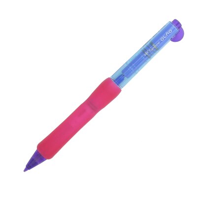 1pcs 0.5mm TOMBOW MONO Simple student Mechanical pencil Color splicing automatic pencil Rubber bendable movable pencil kawaii: clear blue pink