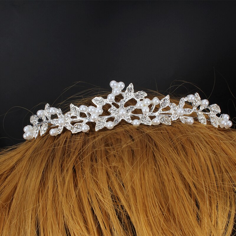 Ensemble de bijoux de mariage pour femmes, accessoires pour vêtements de mariée, collier, boucles d'oreilles, couronne, ensemble trois pièces: 1