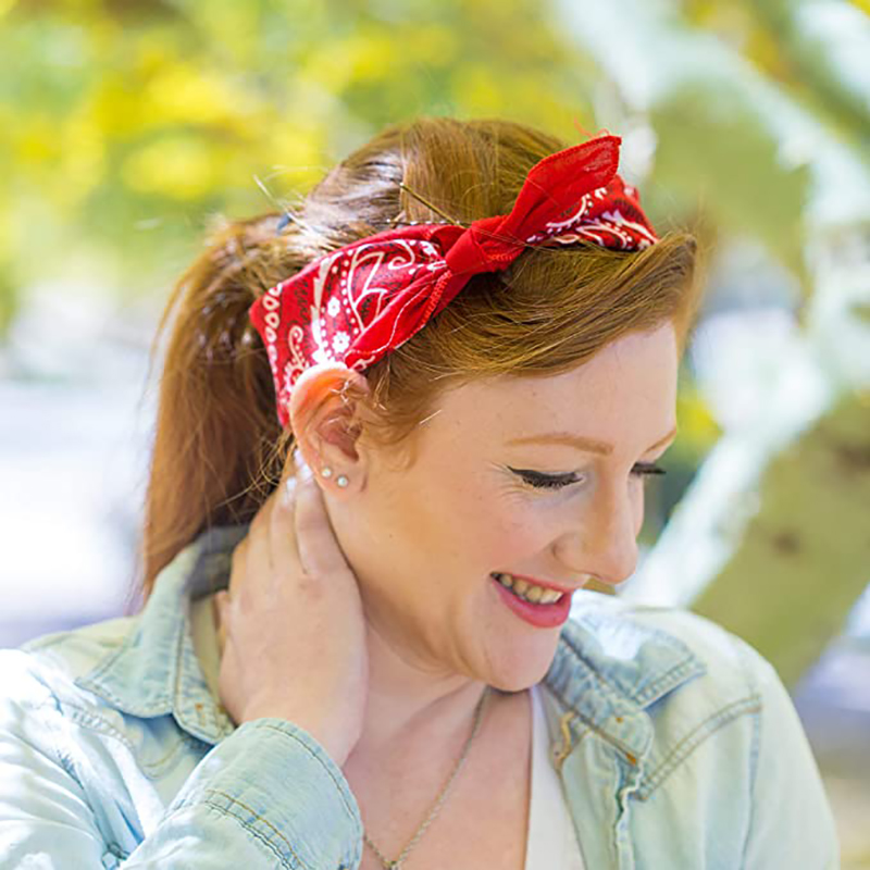 Zestaw 3 bandany robić jazdy rowerem Paisley 100% Bandana bawełniana plac na zewnątrz szalik czarny czerwony wzór Paisley pałąk drukowane dla kobiet/mężczyzn/chłopiec