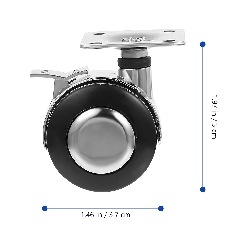 5pcs Office Chair Caster Wheels Furniture Rotation Swivel Wheel