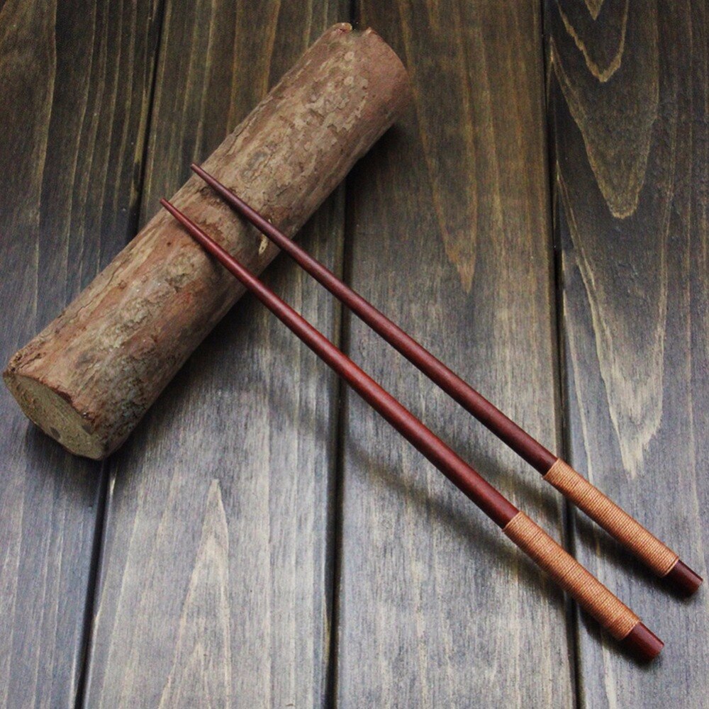 Chopsticks Handmade 5 pairs Natural Wood Lacquer Wooden Chopstick Antiseptic Japanese Sharp Chopstick Korean Chinese Food