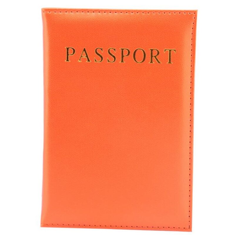 Leuke Zachte Vrouwen Passport Cover Pu Lederen Travel Paspoort Covers Paspoort Traval Covers Voor De Paspoort Meisje: Orange