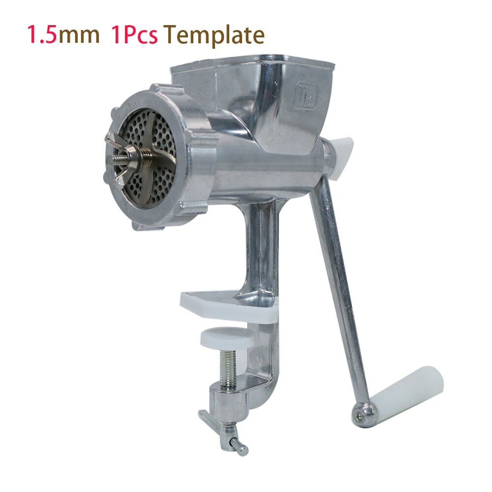 1 Set Pet Manual Feed Processing Machine Bird Cat Dog Hamster Food Pellet Making Aluminum Alloy Parrot Feeders Fish Granulator: 1.5mm