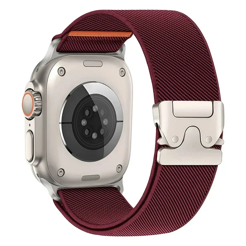 Parachute Straps For Apple Watch ultra 2 Band 49mm 45mm 46mm 44mm 42mm 40mm 41mm correa Bracelet IWatch Series 10 9 8 7 6 3 SE: White Black / 20mm