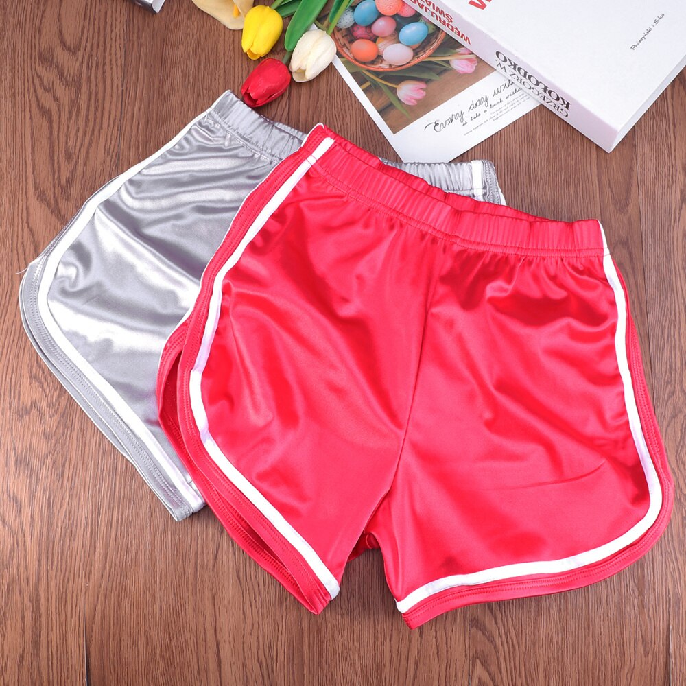 Klassieke Gladde Elastische Hoge Taille Shorts Zomer Sneldrogend Running Fitness Stijlvolle Korte Broek Voor Meisje Vrouwelijke Grootte (