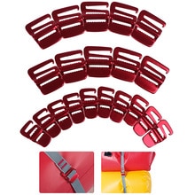 10Pcs Draagbare Rugzak Snelle Binding Gesp Bagage Pakket Aanscherping Gesp Tent Touw Spanner Haak Outdoor Gereedschap