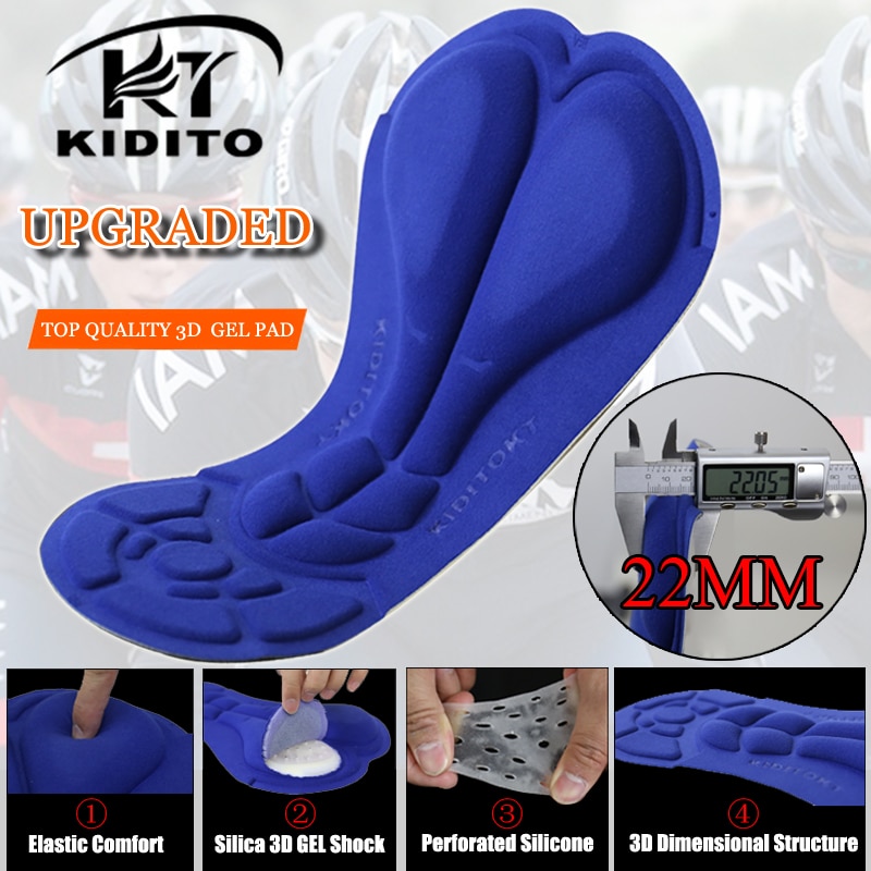 Kiditokt stötsäkra cykelbyxshorts med 3d gelvadderade sommarproffs cykelshorts coolmax mtb bib andas sport
