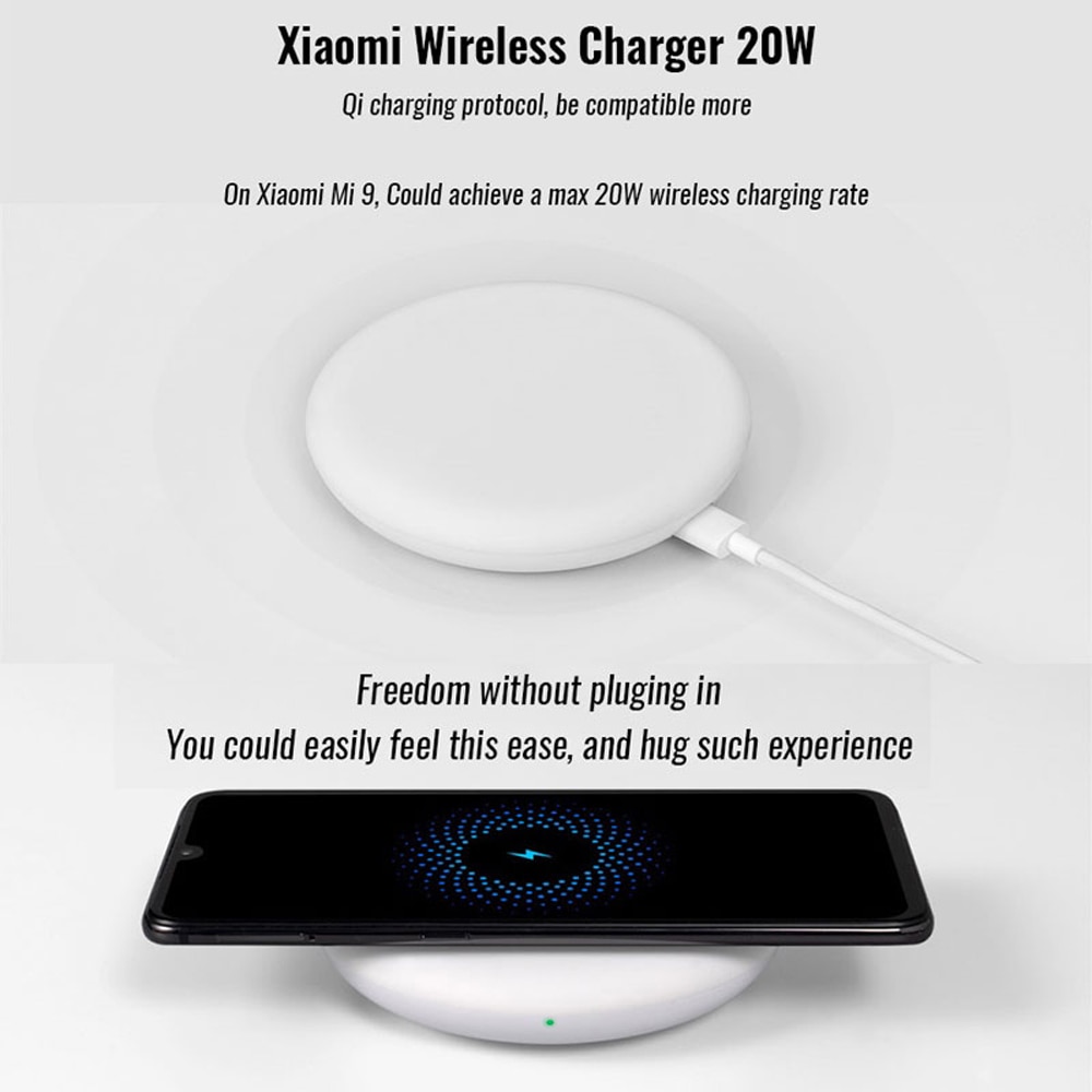 100% Original Xiaomi Wireless Charger 20W ( Fast wireless flash charging / independent silent fan / with Qi charging standard