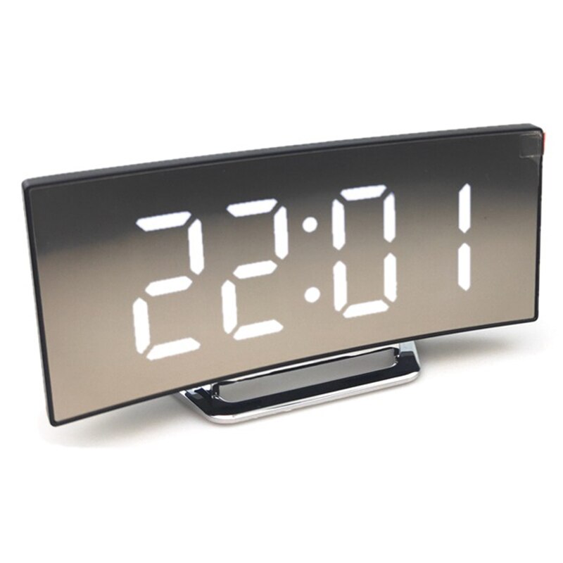 Display Alarm Clock Snooze Quiet Home Bedroom Desk Electronic Noiseless