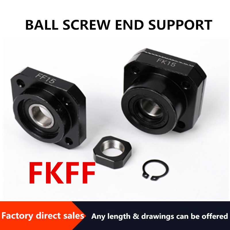 FKFF10/FK12FF12/FKFF15/FKFF20 /FKFF25/FKFF30FScrew support bracket fixed bracket linear bearing FKFF for ball screwSFU