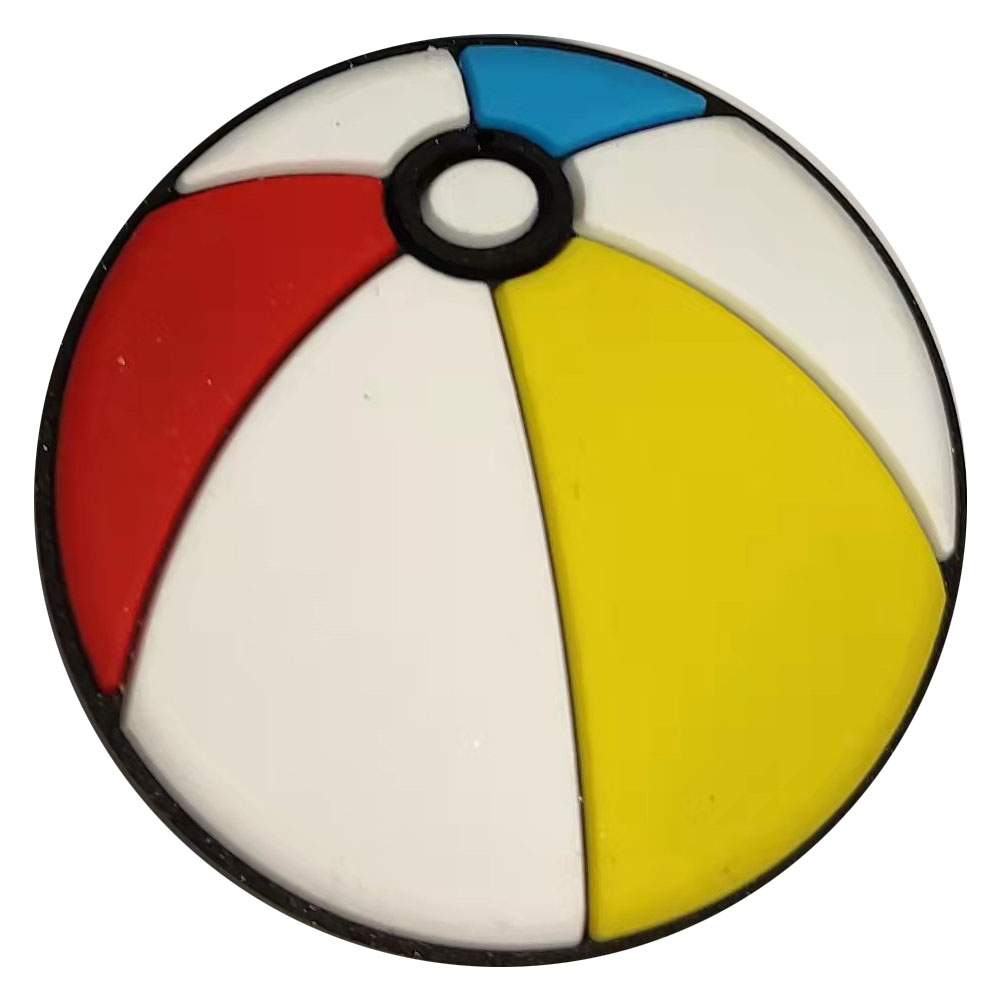 Dijes de PVC con dibujos animados para zapatos, guantes de boxeo y béisbol, casco de fútbol, UFO, ruedas de llama, tenis de tierra, pelota de Rugby, abalorios de cocodrilo, 1 unidad: Morado