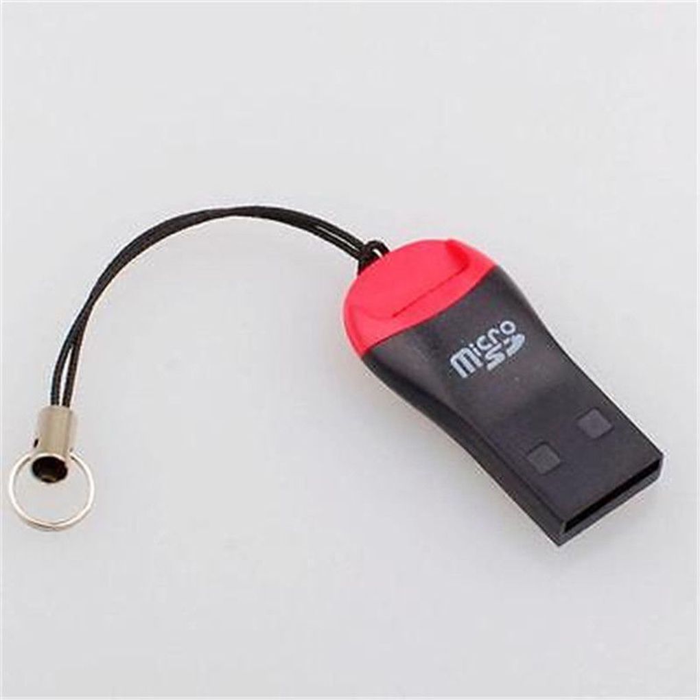 Mini Memory Card Reader Adapters Usb 2.0 Adapter Vervanging Voor Micro Sd Tf Card Lanyard: Default Title