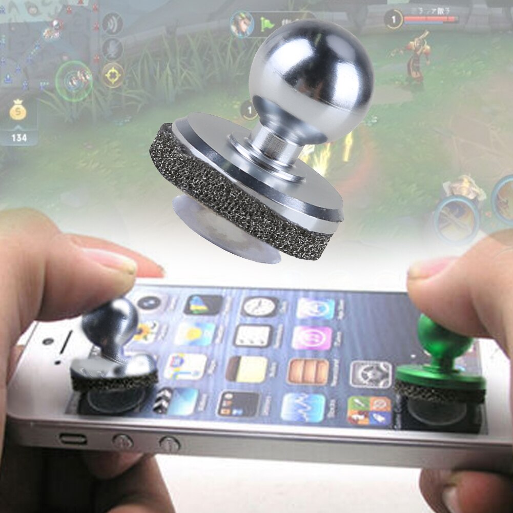 Mini juego Joystick Joypad pantalla táctil de plata controlador de joysticks móviles para iPhone iPad teléfono Android