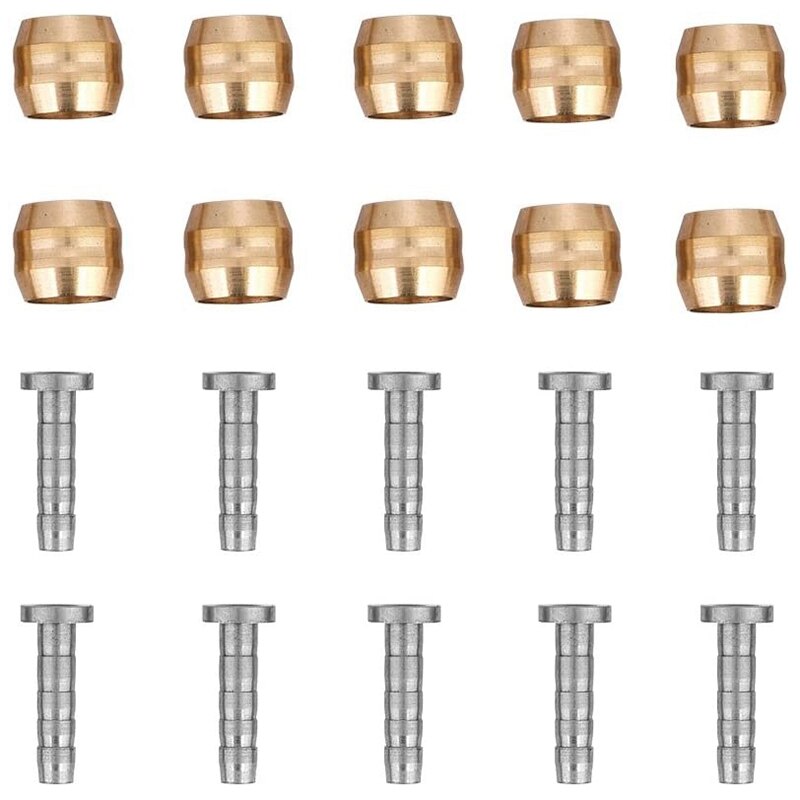 10 Set Hydraulic Disc Brake Hose MTB Mountain Bike Bicycle Olive Connector Insert for Shimano BH90 Replacement Part