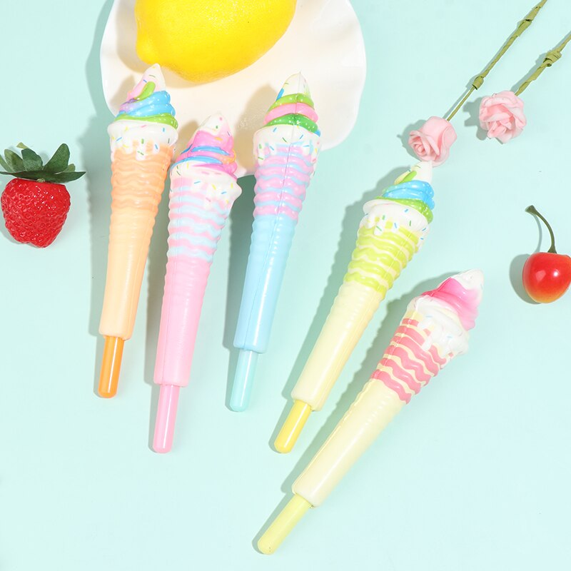 Slow Rebound Ice Cream Stress Reliever Soft Neutral Pen Student Appliance