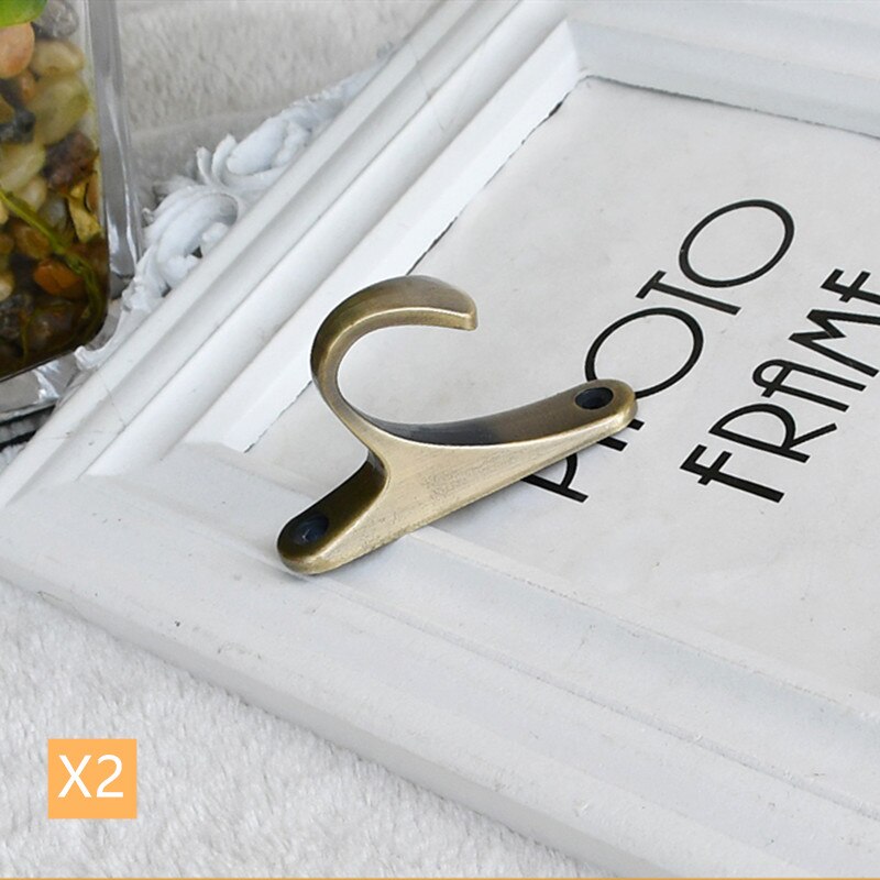 2 Stks/partij Zinklegering Gordijn Bandage Haken Badkamer Muur Haak Thuis Opslag Haak Gordijnen Decoratieve Accessoires Hardware Levert: A2