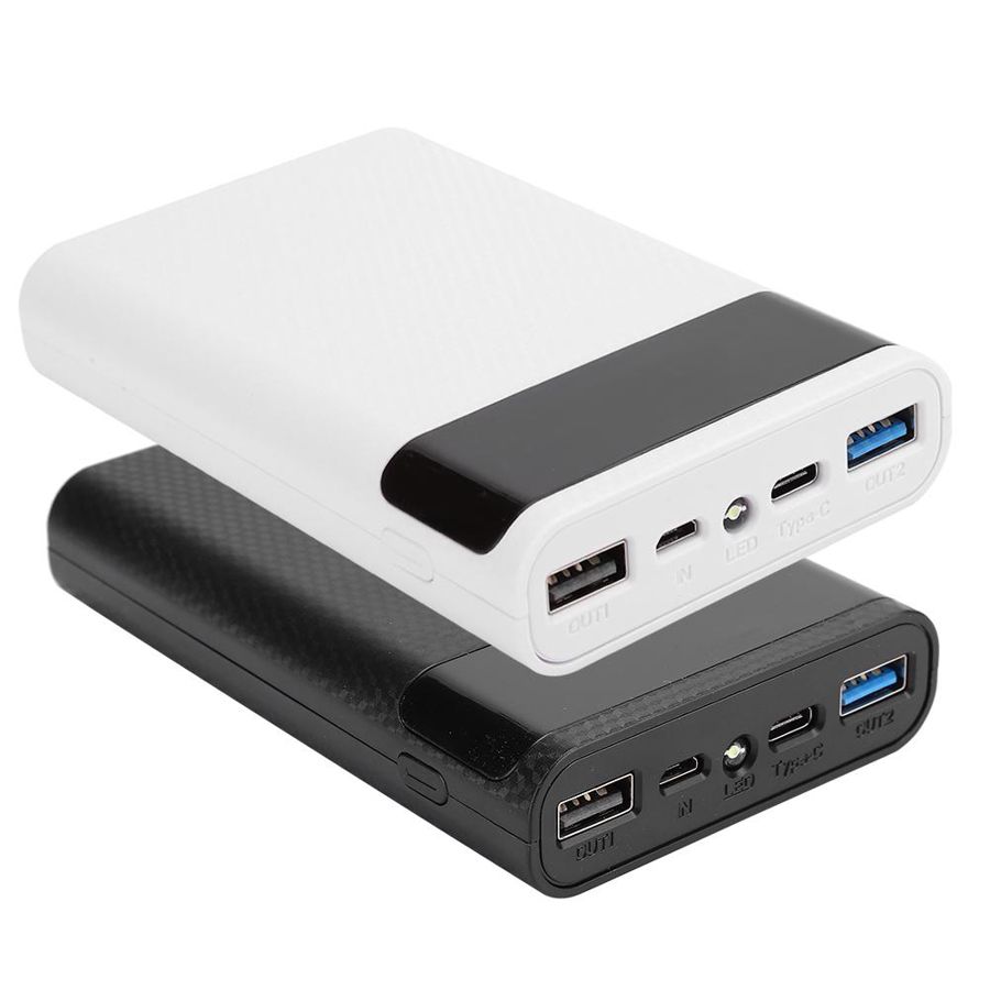 power bank diy ABS 4 x 18650 Portable DIY Quick Charging Battery Box Repeated Disassemble No Welding Mobile Power Case Kit