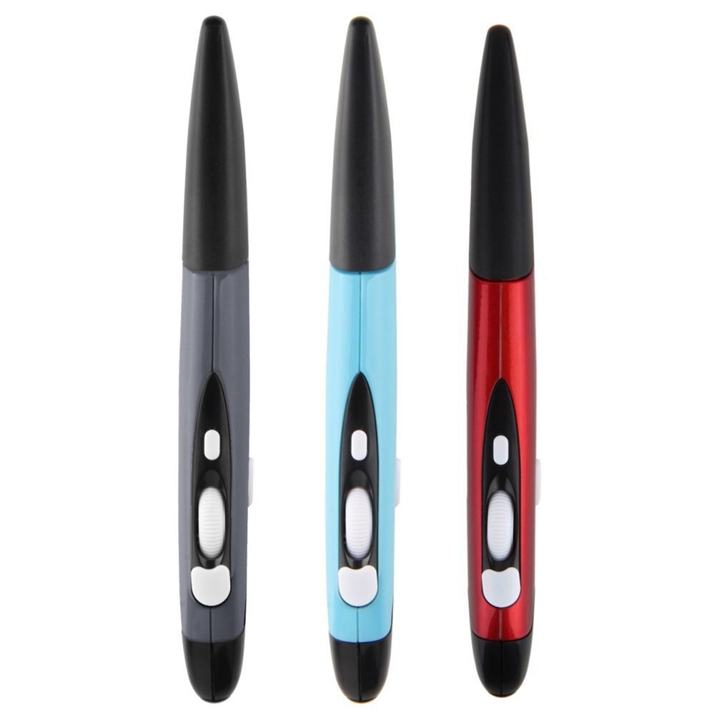 3 Color Mini 2.4GHz USB Wireless Optical Pen Air Mouse Red Adjustable 500 / 1000DPI for Computer Laptops & Desktops